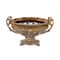19" Gold Traditional Decorative Bowl Accent with Stand